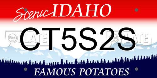 CT5S2S Idaho License Plate