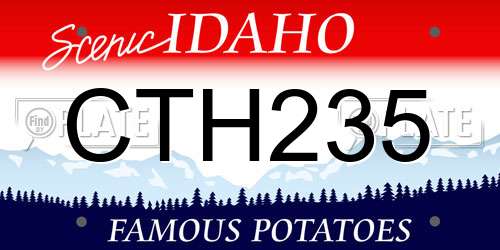 CTH235 Idaho License Plate