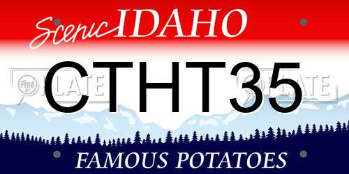 CTHT35 Idaho License Plate