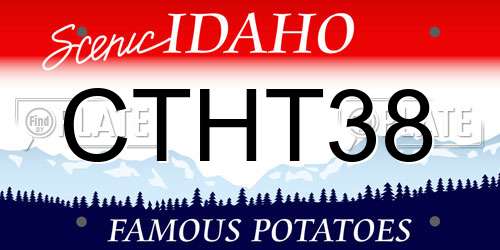 CTHT38 Idaho License Plate