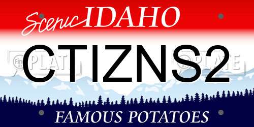 CTIZNS2 Idaho License Plate
