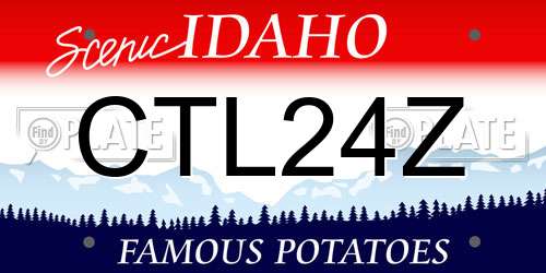 CTL24Z Idaho License Plate