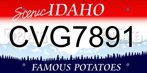 CVG7891 Idaho License Plate