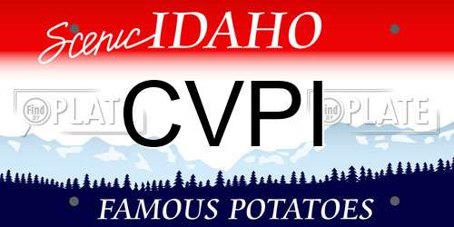 CVPI Idaho License Plate