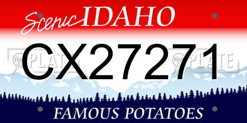 CX27271 Idaho License Plate