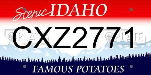 CXZ2771 Idaho License Plate