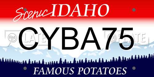 CYBA75 Idaho License Plate