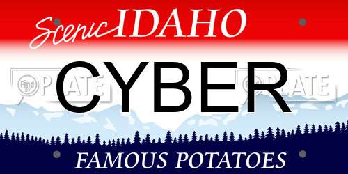 CYBER Idaho License Plate