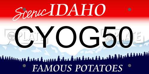 CYOG50 Idaho License Plate
