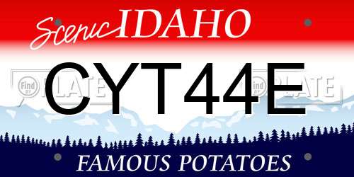CYT44E Idaho License Plate