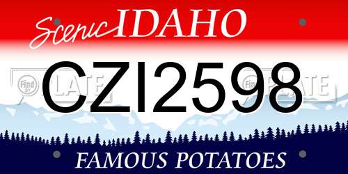 CZI2598 Idaho License Plate