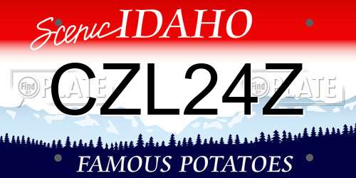 CZL24Z Idaho License Plate