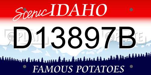 D13897B Idaho License Plate