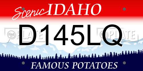 D145LQ Idaho License Plate