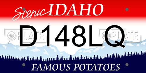 D148LQ Idaho License Plate