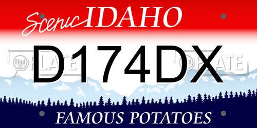 D174DX Idaho License Plate