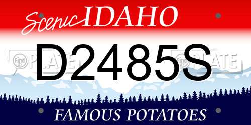 D2485S Idaho License Plate