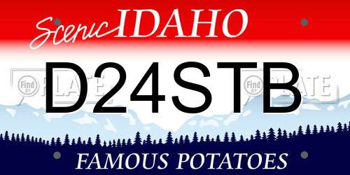 D24STB Idaho License Plate