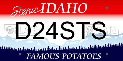 D24STS Idaho License Plate