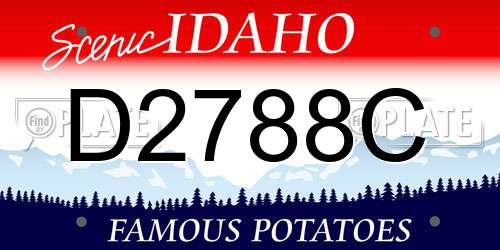 D2788C Idaho License Plate
