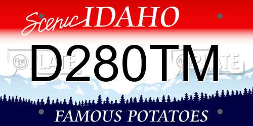 D280TM Idaho License Plate