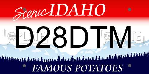 D28DTM Idaho License Plate