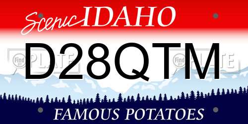 D28QTM Idaho License Plate