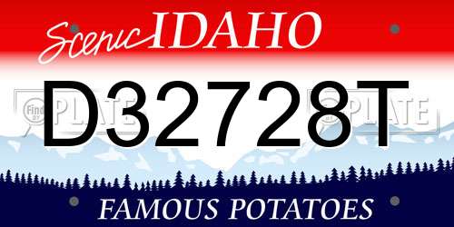 D32728T Idaho License Plate