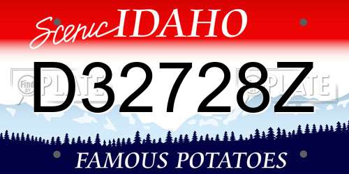 D32728Z Idaho License Plate