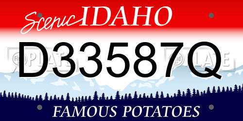 D33587Q Idaho License Plate