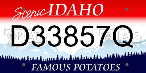 D33857Q Idaho License Plate