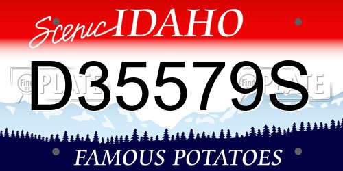 D35579S Idaho License Plate