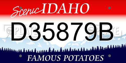 D35879B Idaho License Plate