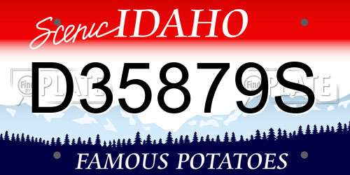 D35879S Idaho License Plate
