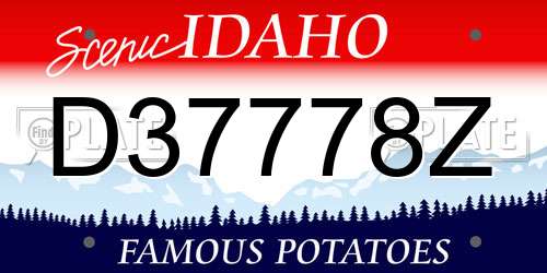 D37778Z Idaho License Plate