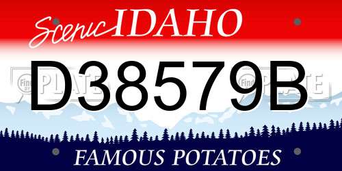 D38579B Idaho License Plate