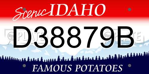 D38879B Idaho License Plate