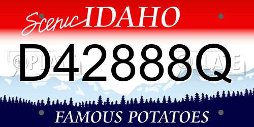 D42888Q Idaho License Plate