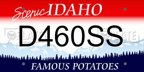 D460SS Idaho License Plate