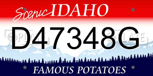 D47348G Idaho License Plate
