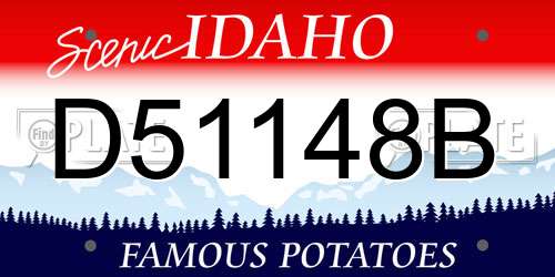 D51148B Idaho License Plate