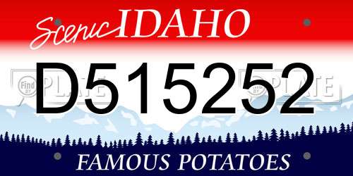 D515252 Idaho License Plate