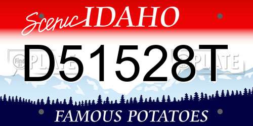D51528T Idaho License Plate