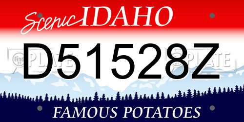D51528Z Idaho License Plate