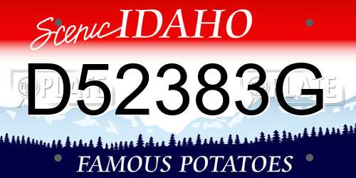 D52383G Idaho License Plate