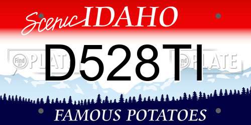 D528TI Idaho License Plate