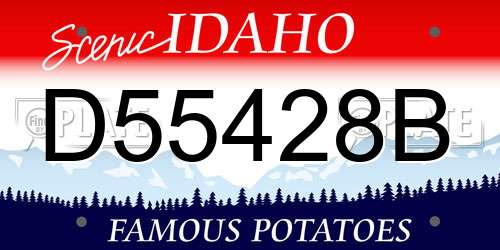 D55428B Idaho License Plate
