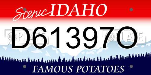D61397O Idaho License Plate