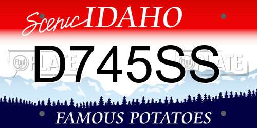 D745SS Idaho License Plate