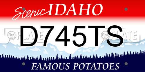 D745TS Idaho License Plate